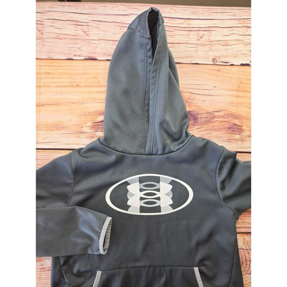 Under Armour Youth Hoodie Medium Kangaroo Pocket Graphic Logo Polyester - Picture 4 of 7
